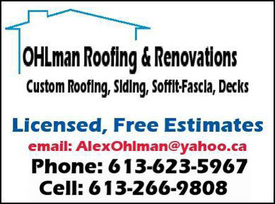 Ohlman Roofing & Renovations Ottawa