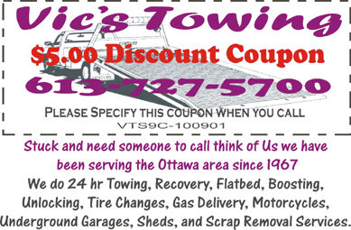 Vics Towing Ottawa